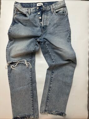 pistola women Light Blue Straight Distressed Jeans